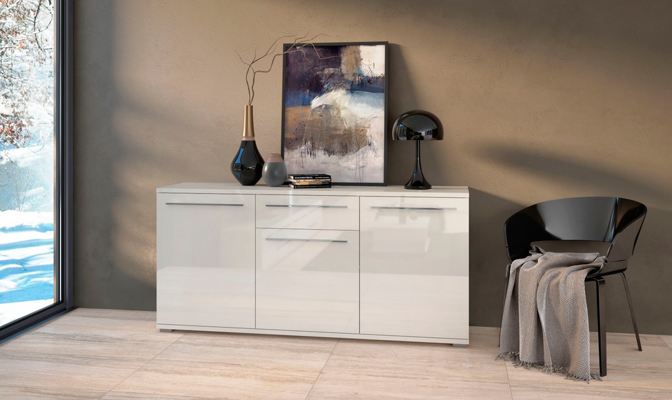 Places of Style Kommode »Piano«, UV lackiert, Soft-Close Funktion