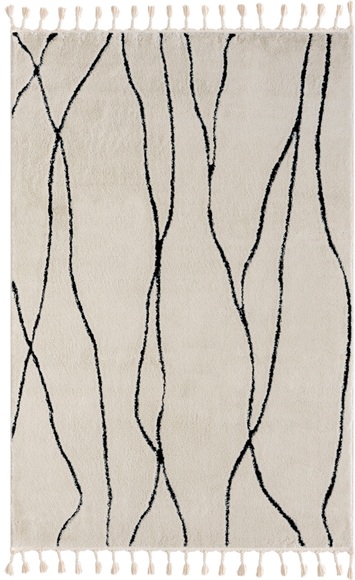 Myflair Möbel & Accessoires Hochflor-Teppich »Moroccan Handwrite«, rechteckig, modern, marokkanisches Design, flauschig weich durch Hochflor