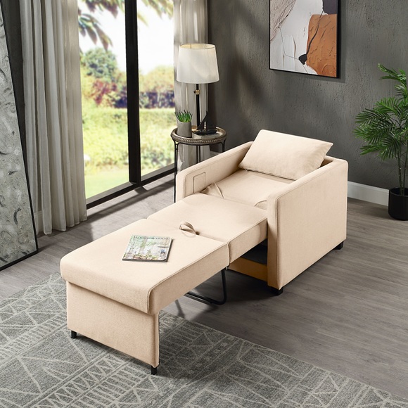 ATLANTIC home collection Relaxsessel »Jerry«, mit Bettfunktion, als Gästebett und inkl. Kissen