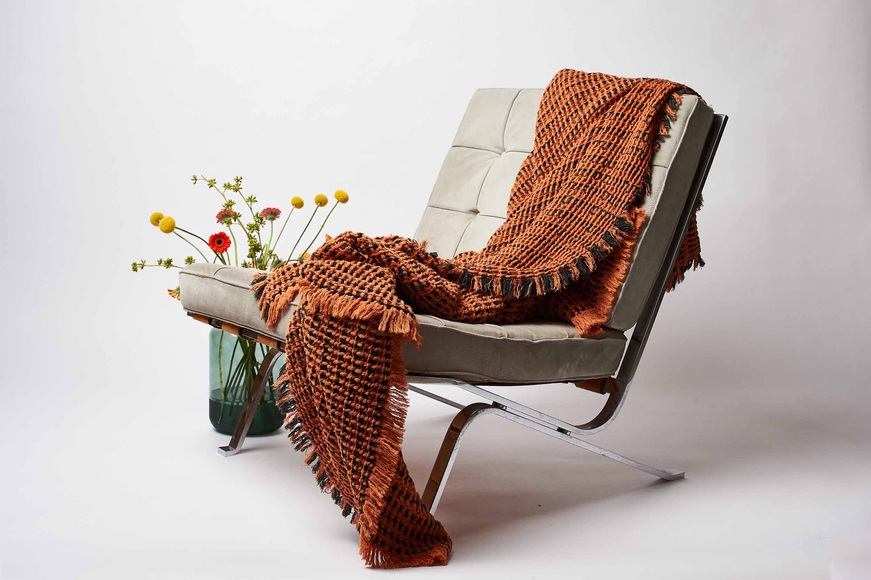 Journey Living - Decke Lund, 130 x 170 cm, Caramel