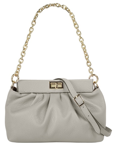 Cluty Umhängetasche, (1 tlg.), echt Leder, Made in Italy