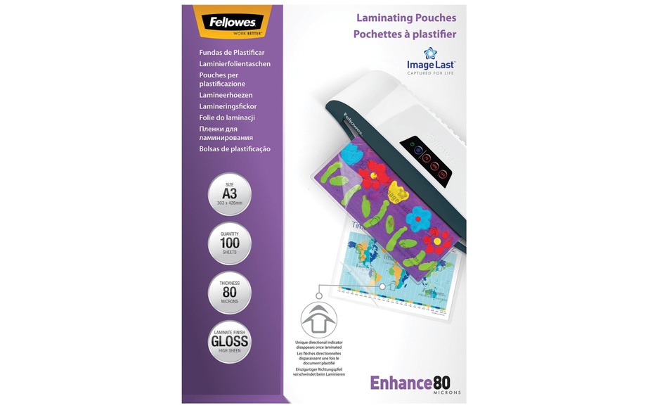 Fellowes Laminating Pouches A3 100Pcs - Laminating Pouches