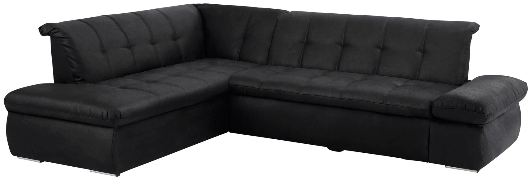 Home affaire Ecksofa »Belle«, wahlweise mit Armlehnverstellung und Bettfunktion, Ottomanenabschluss