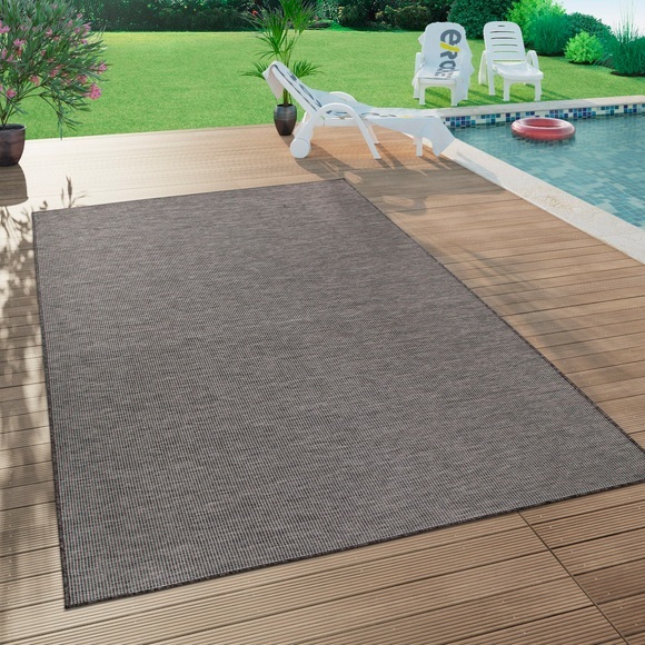 Paco Home Teppich »Sonset«, rechteckig, 5 mm Höhe, Flachgewebe, In- und Outddor geeignet, Wohnzimmer