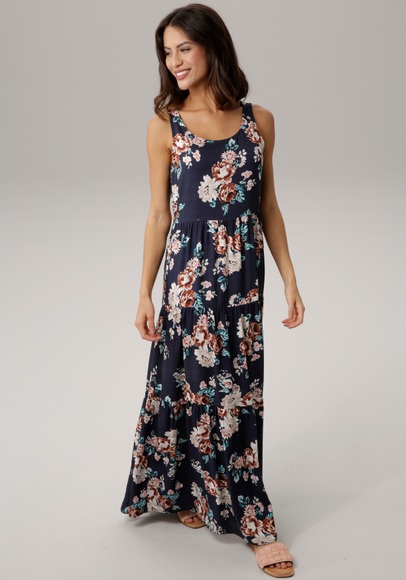 Laura Scott Blusenkleid, in Maxi-Länge