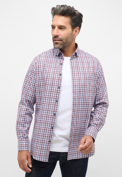 ETERNA kariertes Twill Hemd MODERN FIT