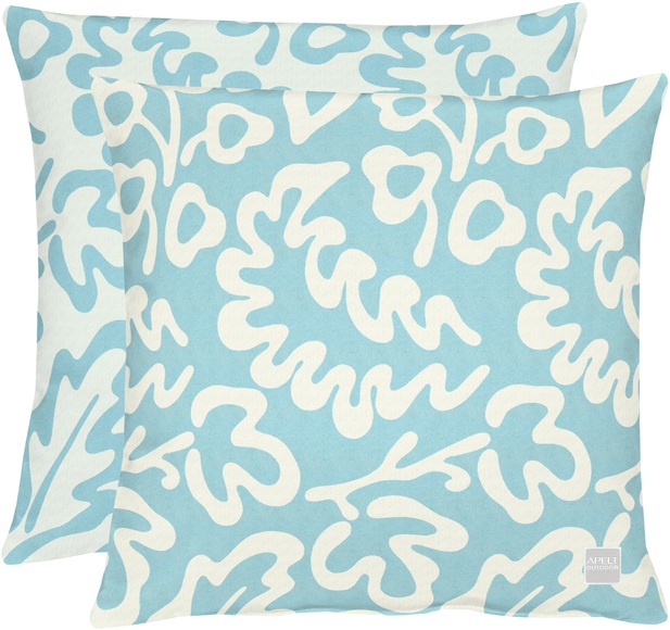 Apelt - Kissenbezug Outdoor 46 cm x 46 cm, Blauweiss