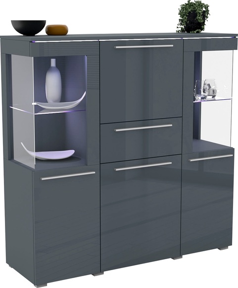 Helvetia Highboard »India«, Breite 130 cm