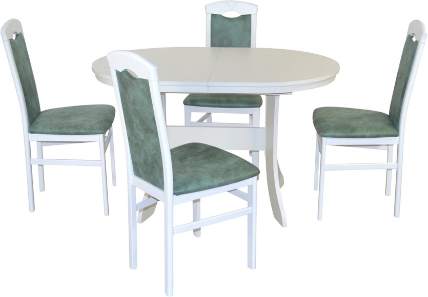 HOFMANN LIVING AND MORE Essgruppe »5tlg. Tischgruppe«, (Spar-Set, 5 tlg., 5tlg. Tischgruppe), Stühle montiert