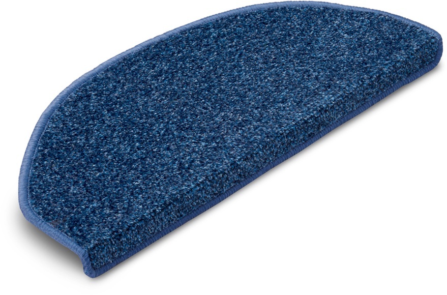 Hanse Home Exclusiv Stufenmatte »Liberty«, halbrund, 7 mm Höhe, Unifarben, Strapazierfähig, Flur, Wohnzimmer, Kräftige Farben, Kettelung, Pflegeleicht, Meliert, Treppe, Gekettelt, Set mit 15 Stufenn