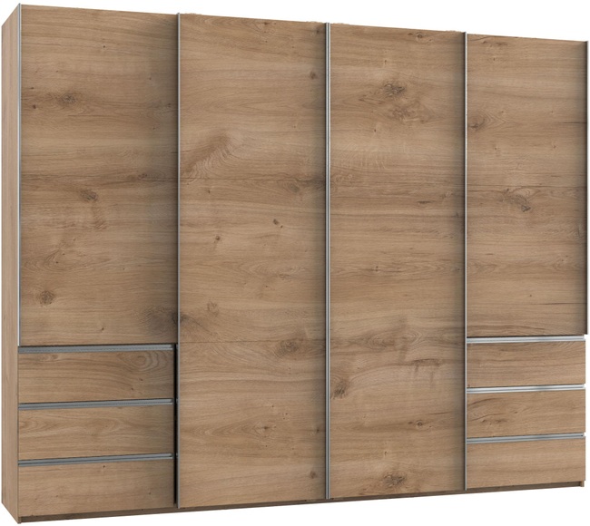 Fresh To Go Schwebetürenschrank »Level«, mit Synchronöffnung