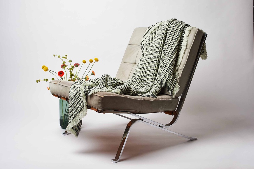 Journey Living - Decke Lund, 130 x 170 cm, Eucalyptus