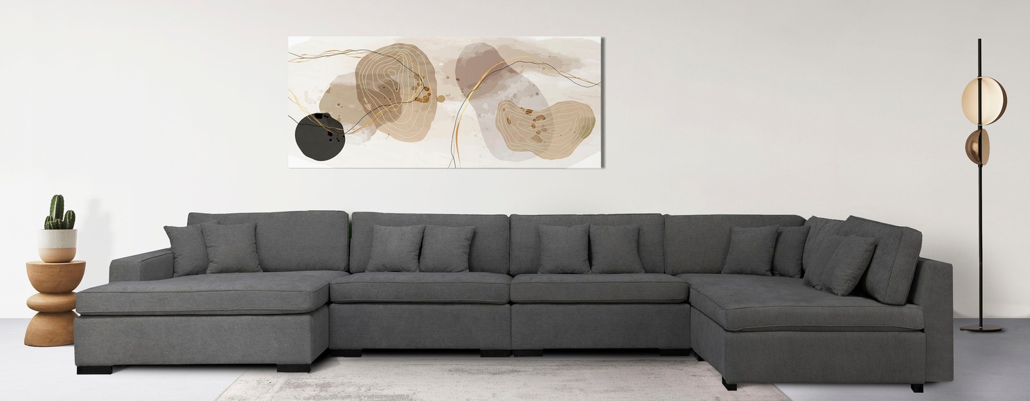 Guido Maria Kretschmer Home&Living Wohnlandschaft »Skara XXL«, Lounge-Sofa XXL mit Federkern-Polsterung, in vielen Bezugsvarianten, auch recycelt