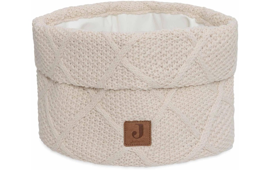 Jollein Aufbewahrungskorb »Check Knit Oatmeal 14 x 18 cm«