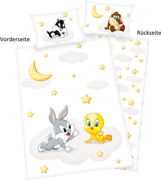 Herding Renforcé Kinder-Wendebettwäsche Looney Tunes