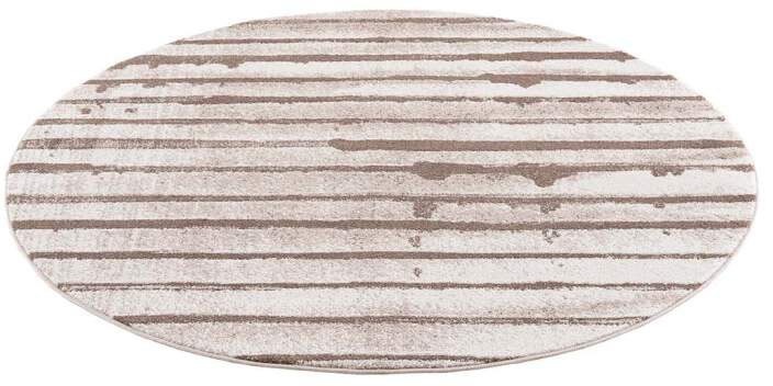 Carpet City Teppich »Moda«, rund, 11 mm Höhe, Kurzflor, Modern, Streifen-Muster, Wohnzimmer