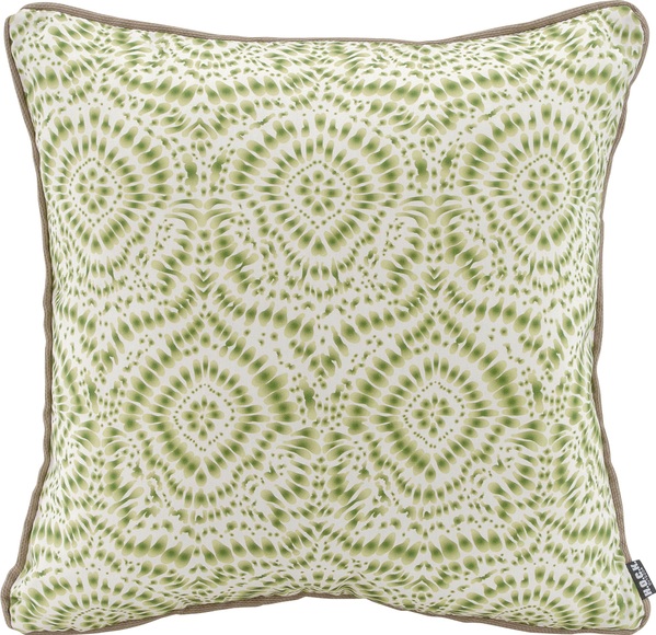H.O.C.K. Dekokissen »Badu Batik Steel Outdoor«, mit Keder, Kissenhülle mit Füllung, 1 Stück