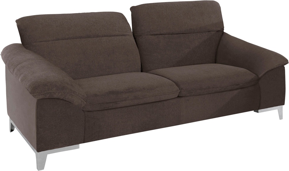 COTTA Polstergarnitur, (Set), Set: bestehend aus 2-Sitzer und Hocker, Sofa inklusive Kopfteilverstellung