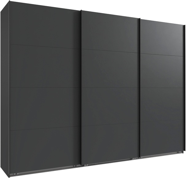 Wimex Kleiderschrank »Mugano, Made in Germany, Lieferung bis in Deine Etage und Stellort«, (wähle Deine Ausstattung: Basic oder Premium!), 3 Schwebetüren, grosse Grössen, mit oder ohne Spiegel, Metallgriffe