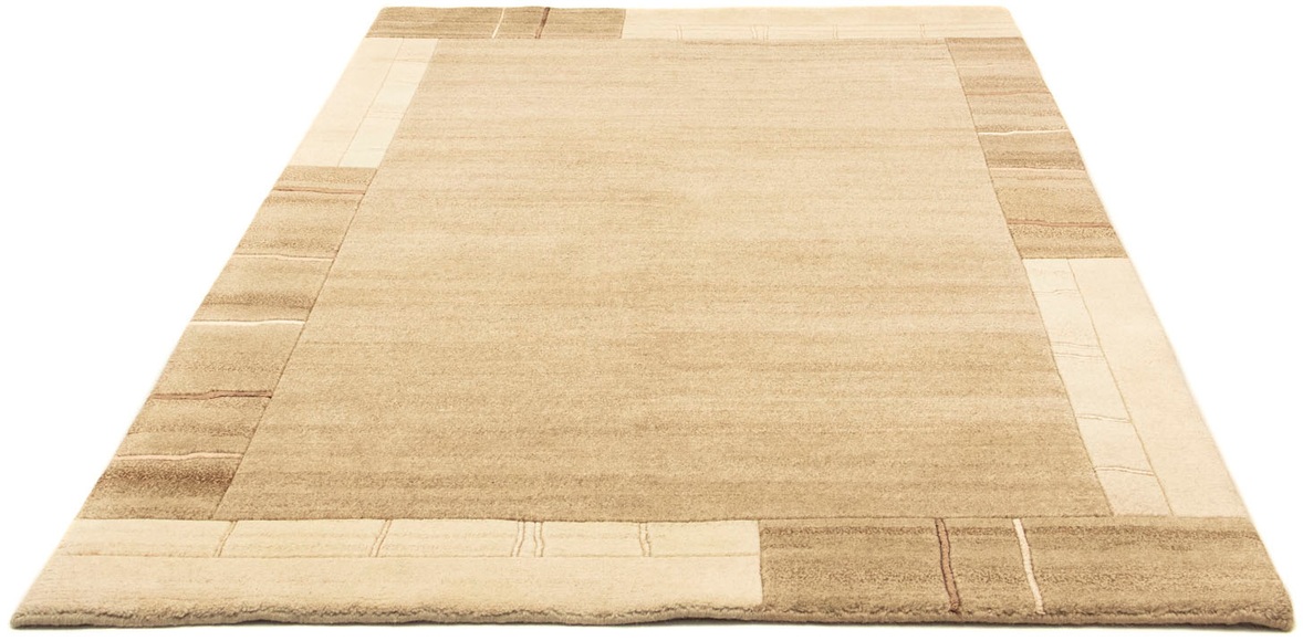 morgenland Wollteppich »Nepal Teppich handgeknüpft natur«, rechteckig, 18 mm Höhe