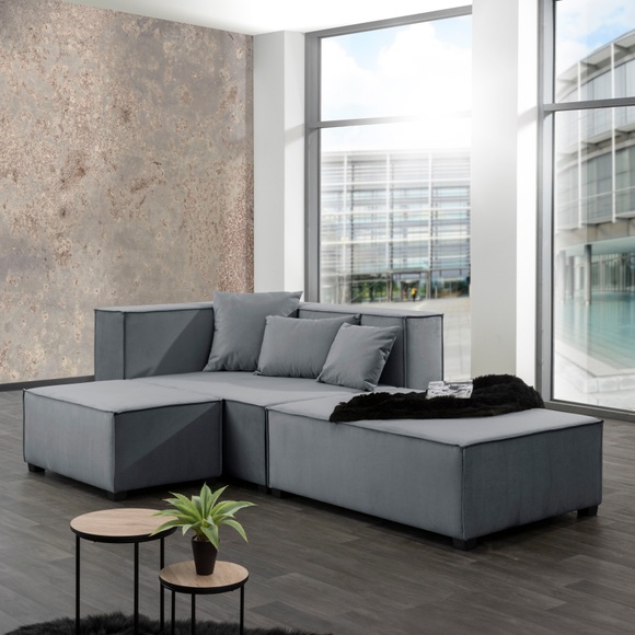 Max Winzer® Wohnlandschaft »MOVE«, (Set), Sofa-Set 08 aus 5 Sitz-Elementen, inklusive 3 Zierkissen, individuell kombinierbar