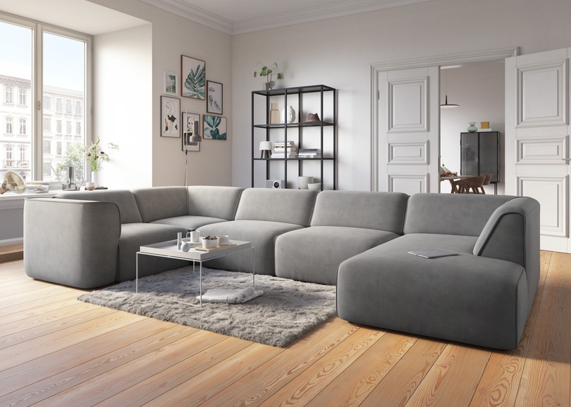 COUCH? Wohnlandschaft »Fettes Polster«, Modulsofa Set, Module einzeln für individuelle Zusammenstellung s. 