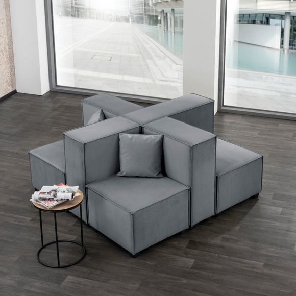 Max Winzer® Wohnlandschaft »MOVE«, (Set), Sofa-Set 05 aus 8 Sitz-Elementen, inklusive 2 Zierkissen, individuell kombinierbar