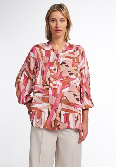 DREIVIERTELARM BLUSE 1863 BY ETERNA - PREMIUM SATINGEWEBE ALTROSE/PINK