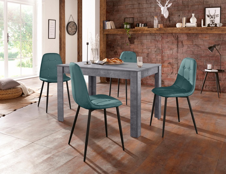 my home Essgruppe, (Set, 5 tlg.), mit Esstisch 120 cm breit