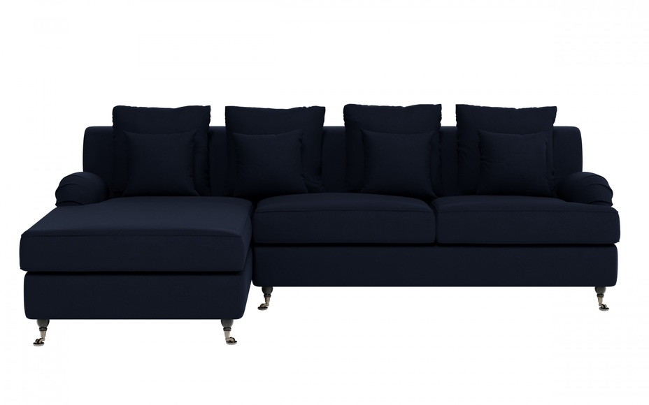 Guido Maria Kretschmer Home&Living Ecksofa »NORIN«, (2 St.), zwei Fussarten: vorne - Rollen, hinten - Holzfüsse