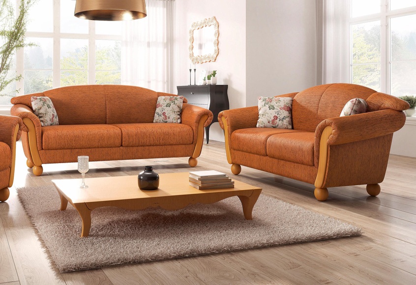 Home affaire Sitzgruppe »Milano«, (2 tlg.), 2-Sitzer und 3-Sitzer