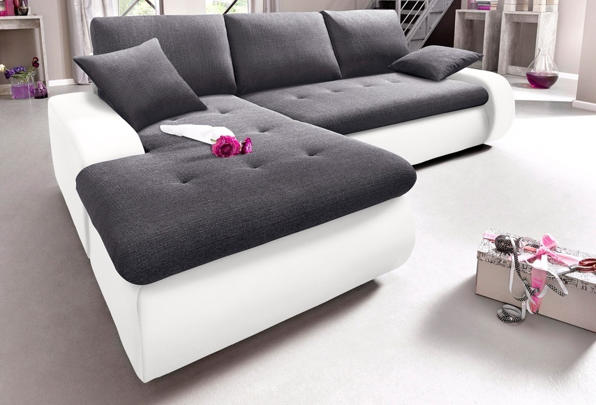 TRENDMANUFAKTUR Ecksofa, wahlweise XL oder XXL