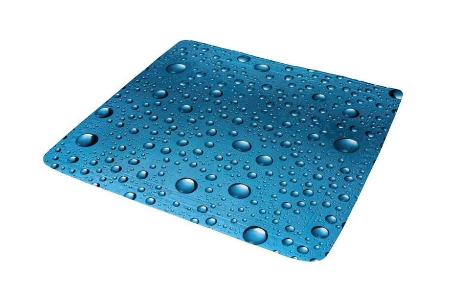Duscheinlage ´Tropfen´ Kleine Wolke blau