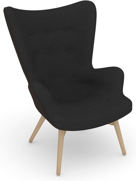 Max Winzer® Sessel »build-a-chair Arne«, im Retrolook, zum Selbstgestalten, Hochlehner