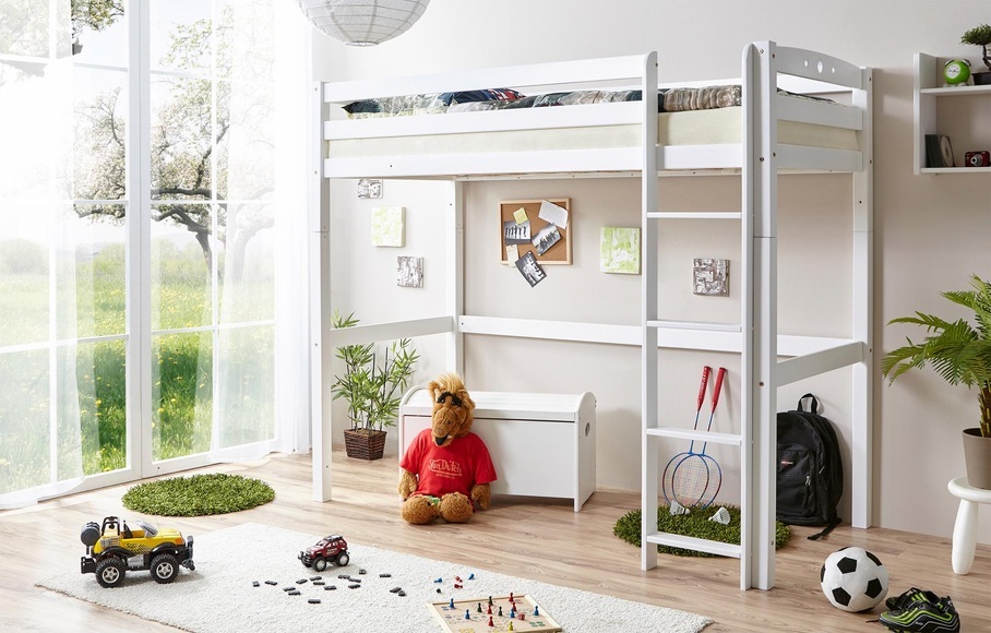 Ticaa Einzel-/Hochbett, Buche »Tolly«