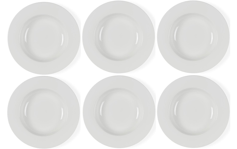 Bitz Suppenteller ? 23 cm 6 St?ck, Weiss