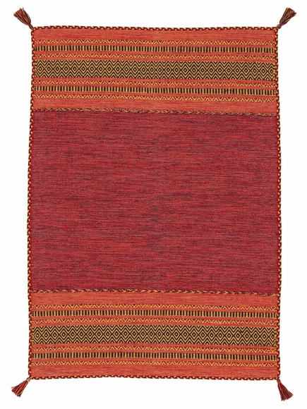 Wollteppich, »Kelim Azizi«, carpetfine, rechteckig, Höhe 5 mm, handgewebt