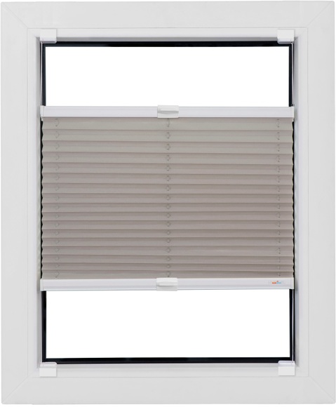 sunlines Plissee »Budget Crepe«, Lichtschutz, ohne Bohren, verspannt, Haftfix, glatt