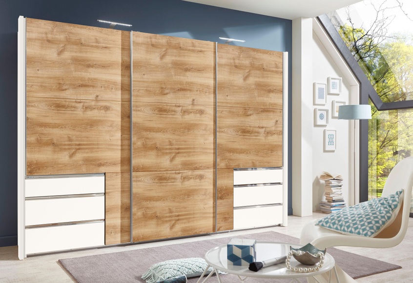 Fresh To Go Schwebetürenschrank »Level«, mit Schubkästen