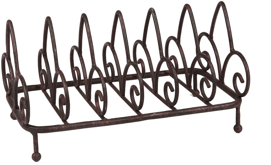 Ambiente Haus Küchenregal »Tellerstand in Antikbraun -(B)25 cm«, (1 St.)