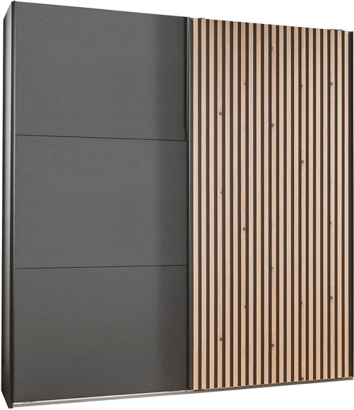 Fresh To Go Schwebetürenschrank »Ancona«, mit Akustiklamellen Optik in 3D