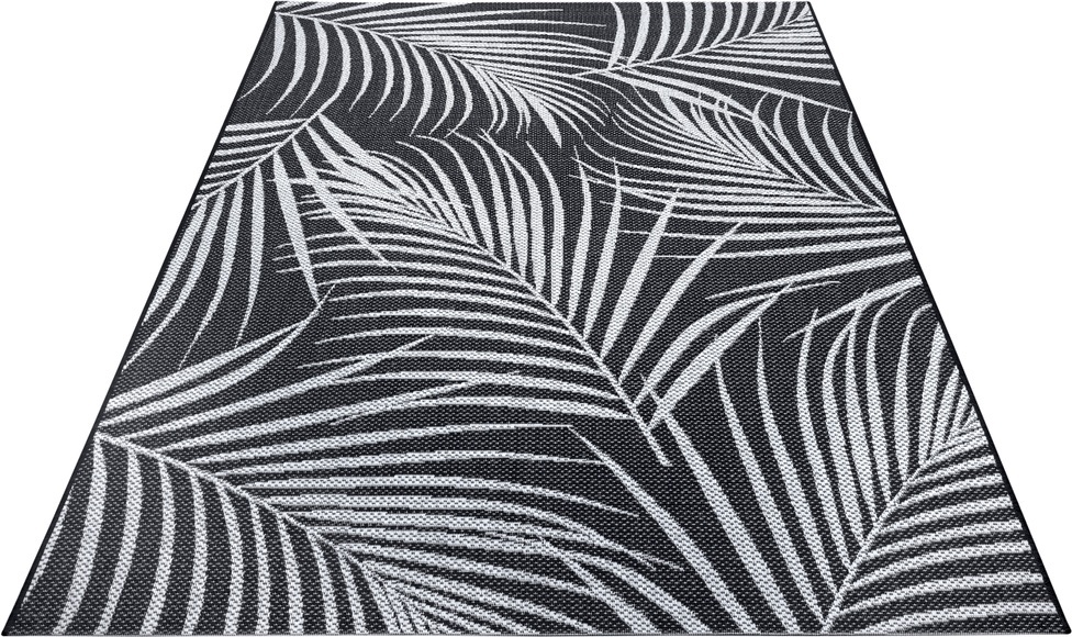 White Label - Teppich In-& Outdoor - 80 x 150 cm; - Creme, Schwarz