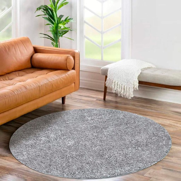 Carpet City Hochflor-Teppich »City Shaggy«, rund, 30 mm Höhe, Teppich Einfarbig Uni, besonders flauschig-weich, ideal für Wohnzimmer & Schlafzimmer