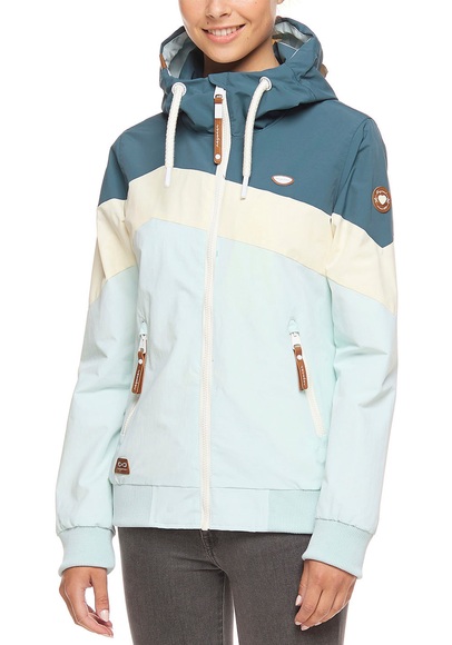 Ragwear Funktionsjacke »NUGGIE BLOCK«, mit Kapuze, im Color-Blocking-Design