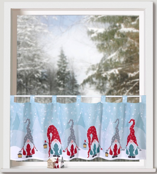 Weckbrodt Scheibengardine »Wichtel Winter«, (1 St.)