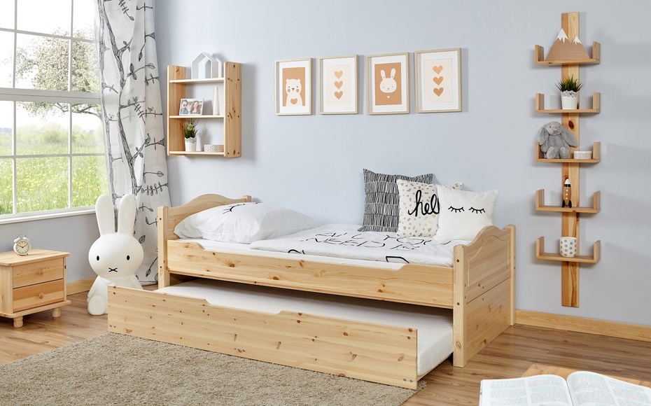 Ticaa Einzelbett »Leni«, mit Zusatzbett