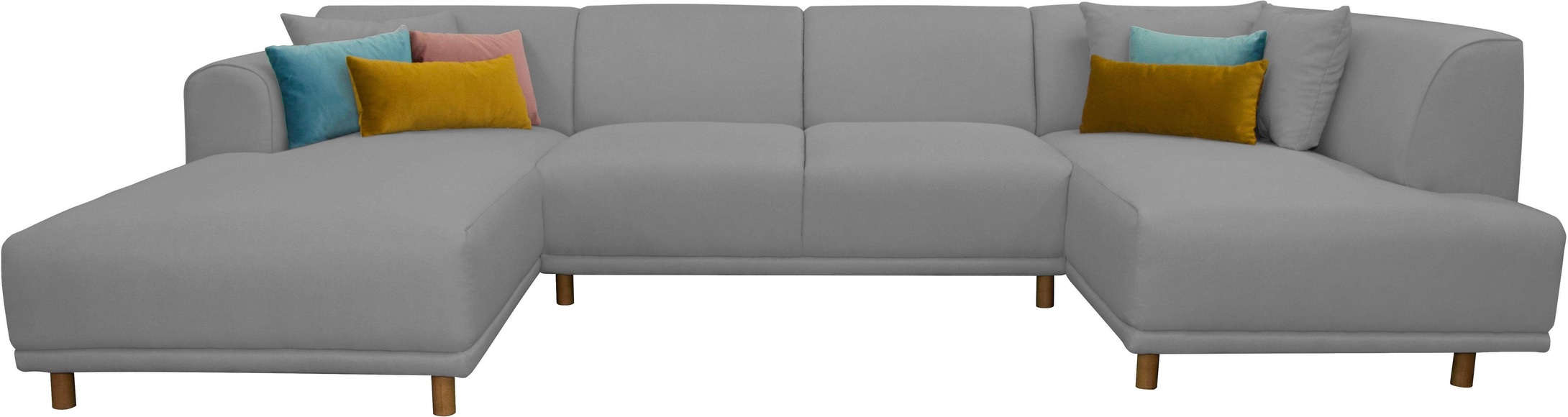 andas Wohnlandschaft »Maroon«, in skandinavischem Design, mit losen Kissen