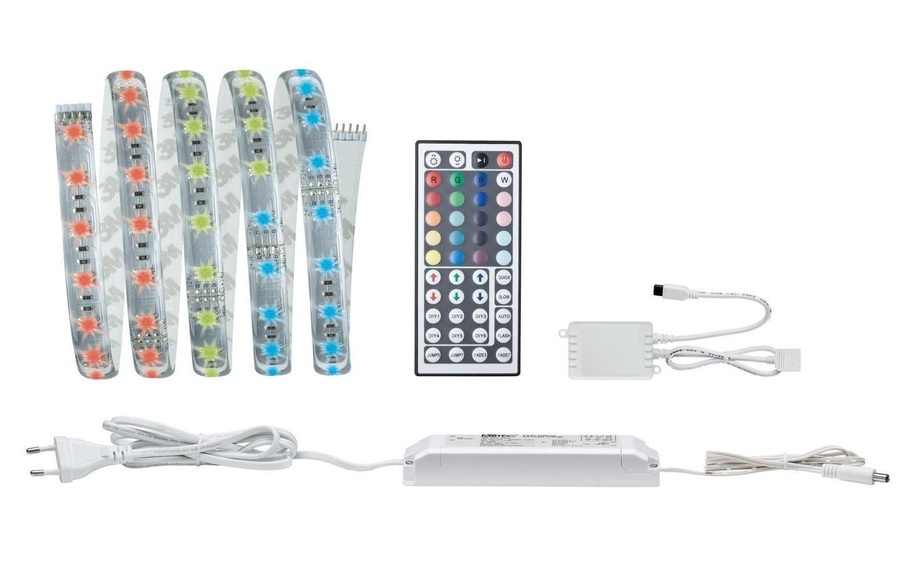 Paulmann MaxLED RGB 70674 LED-Streifen-Basisset EEK: LED (A++ - E) mit Stecker 24 V 150 cm RGB