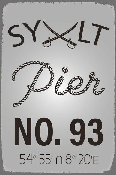 queence Metallbild »Pier«, Sprüche, (1 St.)