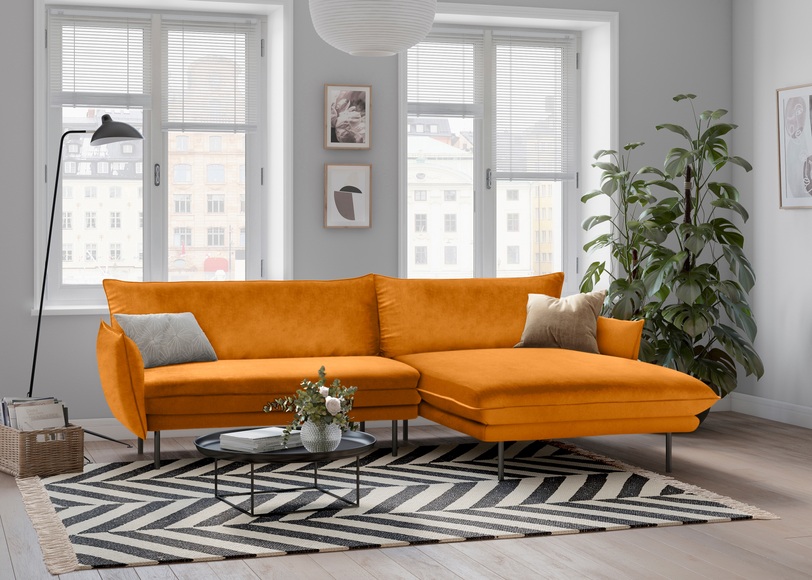 andas Ecksofa »Stine«, Besonderes Design durch Kissenoptik und Keder, Design by Morten Georgsen